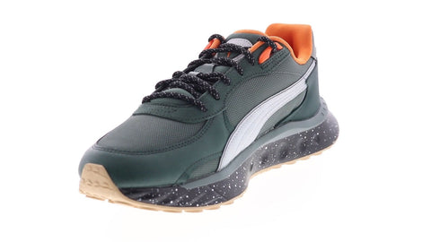Puma Wild Rider WTR 38190202 Mens Green Canvas Lifestyle Sneakers Shoes