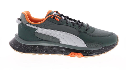 Puma Wild Rider WTR 38190202 Mens Green Synthetic Lifestyle Sneakers Shoes