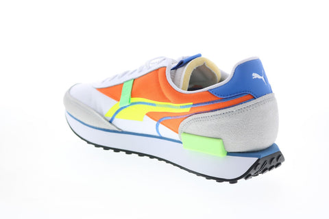 Puma Future Rider Twofold SD Pop Mens White Canvas Lifestyle Sneakers Shoes