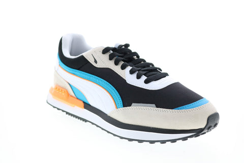 Puma City Rider 38204401 Mens Black Canvas Lifestyle Sneakers Shoes