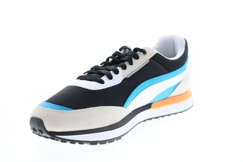 Puma City Rider 38204401 Mens Black Canvas Lifestyle Sneakers Shoes