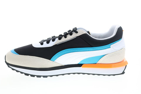 Puma City Rider 38204401 Mens Black Canvas Lifestyle Sneakers Shoes