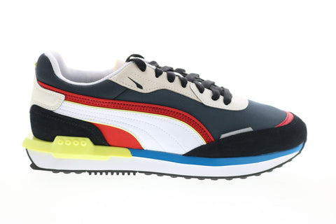 Puma City Rider 38204403 Mens Gray Canvas Lifestyle Sneakers Shoes