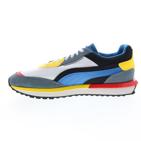 Puma City Rider 38204413 Mens Gray Canvas Lace Up Lifestyle Sneakers Shoes