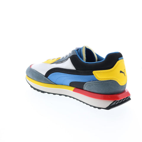 Puma City Rider 38204413 Mens Gray Canvas Lace Up Lifestyle Sneakers Shoes