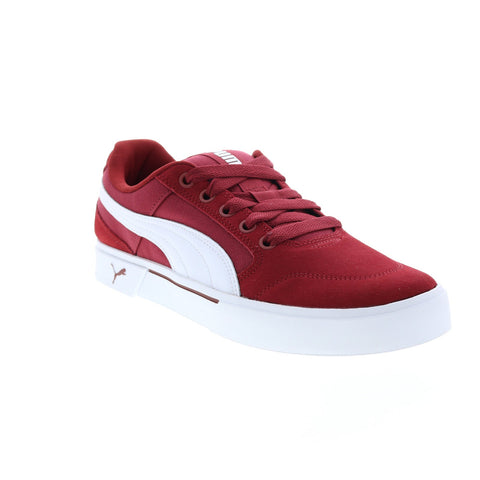Puma C-Rey SD 38288001 Mens Red Suede Lace Up Lifestyle Sneakers Shoes