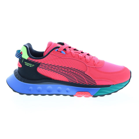Puma Wild Rider Dazed 38292502 Mens Pink Synthetic Lifestyle Sneakers Shoes