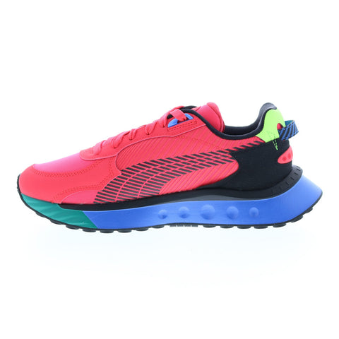 Puma Wild Rider Dazed 38292502 Mens Pink Synthetic Lifestyle Sneakers Shoes