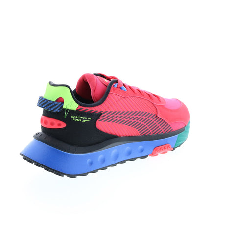Puma Wild Rider Dazed 38292502 Mens Pink Synthetic Lifestyle Sneakers Shoes