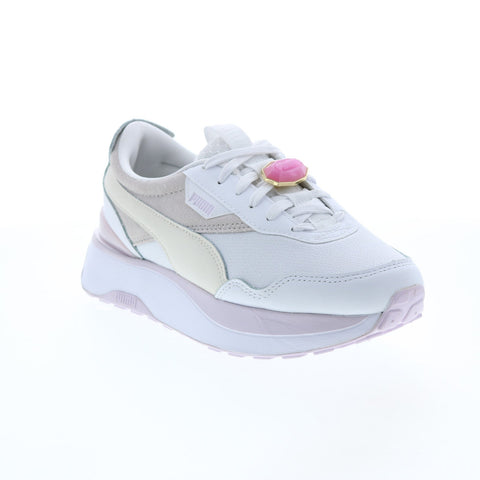 Puma Cruise Rider Crystal.G 38330101 Womens White Lifestyle Sneakers Shoes