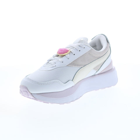 Puma Cruise Rider Crystal.G 38330101 Womens White Lifestyle Sneakers Shoes