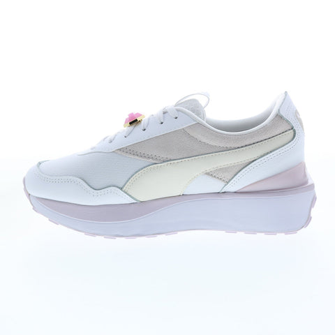 Puma Cruise Rider Crystal.G 38330101 Womens White Lifestyle Sneakers Shoes