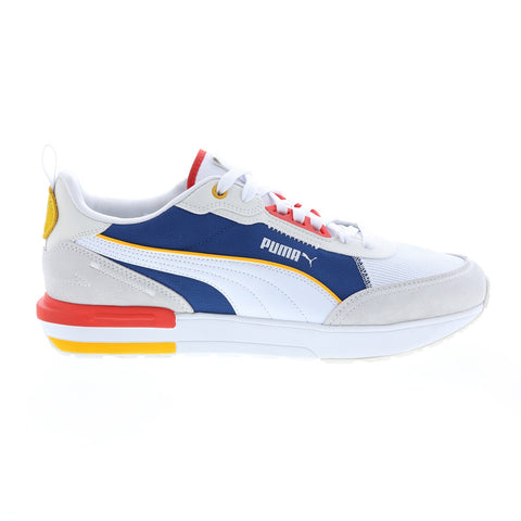 Puma Puma R22 38346212 Mens White Synthetic Lace Up Lifestyle Sneakers Shoes