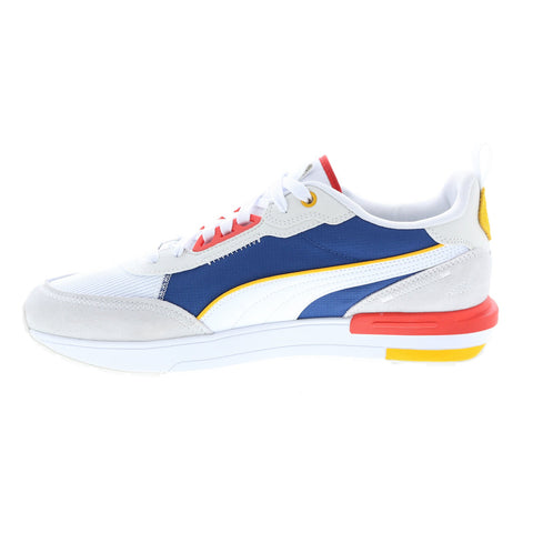 Puma Puma R22 38346212 Mens White Synthetic Lace Up Lifestyle Sneakers Shoes
