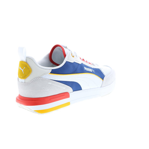 Puma Puma R22 38346212 Mens White Synthetic Lace Up Lifestyle Sneakers Shoes
