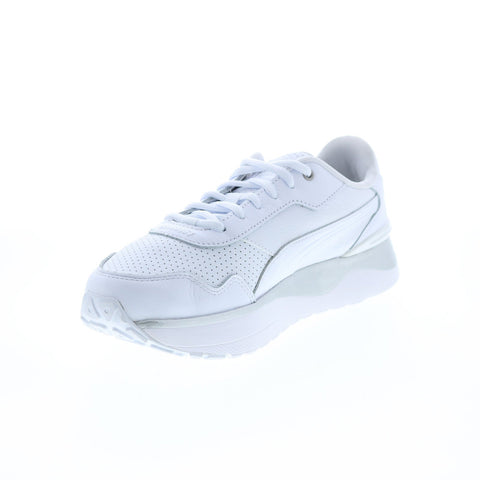 Puma R78 Voyage Premium L 38383801 Womens White Lifestyle Sneakers Shoes