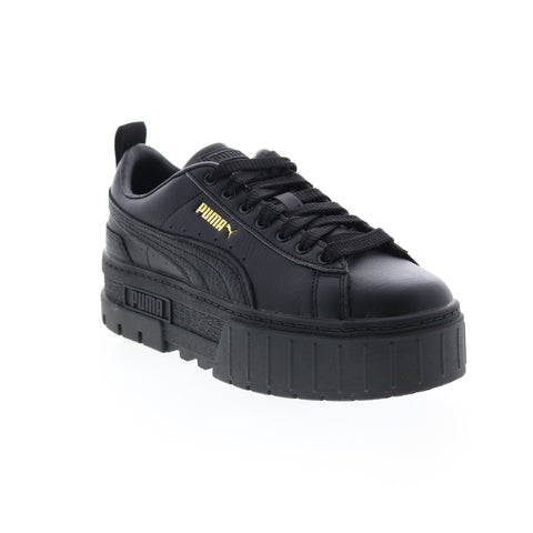 Puma Mayze Classic 38420902 Womens Black Leather Lifestyle Sneakers Shoes
