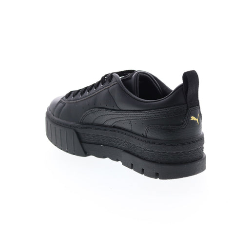 Puma Mayze Classic 38420902 Womens Black Leather Lifestyle Sneakers Shoes