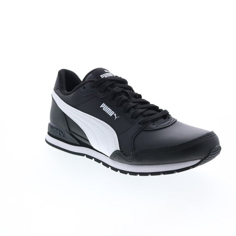 Puma ST Runner V3 L 38485506 Mens Black Leather Lifestyle Sneakers Shoes