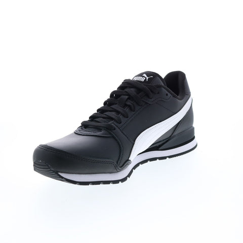 Puma ST Runner V3 L 38485506 Mens Black Leather Lifestyle Sneakers Shoes
