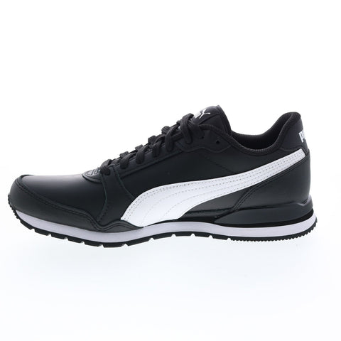 Puma ST Runner V3 L 38485506 Mens Black Leather Lifestyle Sneakers Shoes