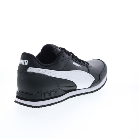 Puma ST Runner V3 L 38485506 Mens Black Leather Lifestyle Sneakers Shoes