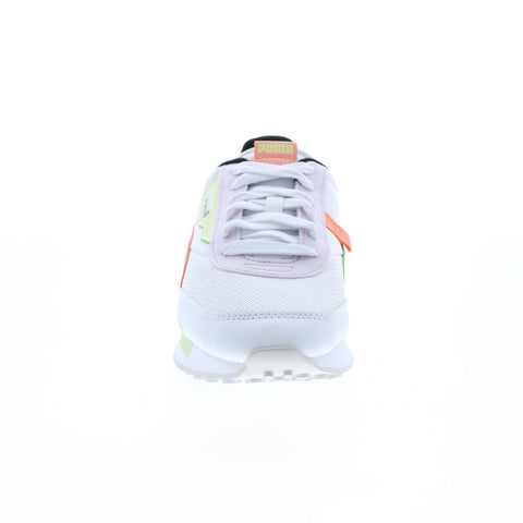 Puma Future Rider Mis 38486001 Womens White Leather Lifestyle Sneakers Shoes