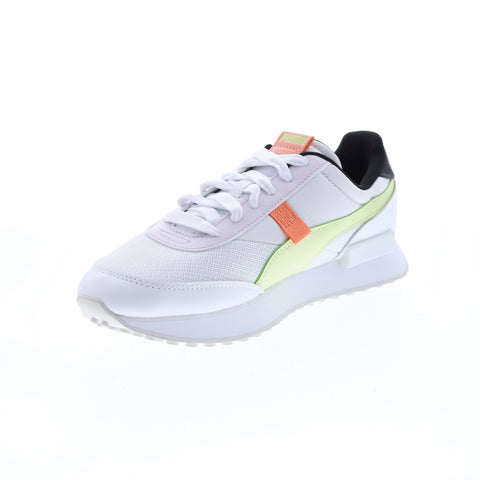 Puma Future Rider Mis 38486001 Womens White Leather Lifestyle Sneakers Shoes