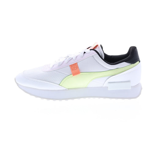 Puma Future Rider Mis 38486001 Womens White Leather Lifestyle Sneakers Shoes