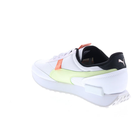 Puma Future Rider Mis 38486001 Womens White Leather Lifestyle Sneakers Shoes