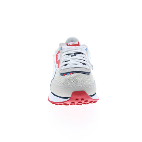 Puma Future Rider S&S 38570601 Mens Gray Suede Lifestyle Sneakers Shoes