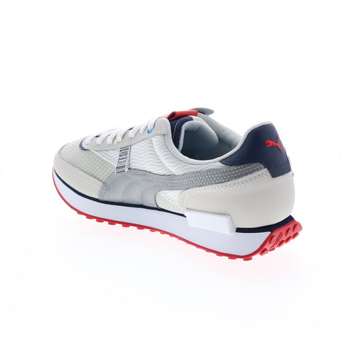 Puma Future Rider S&S 38570601 Mens Gray Suede Lifestyle Sneakers Shoes