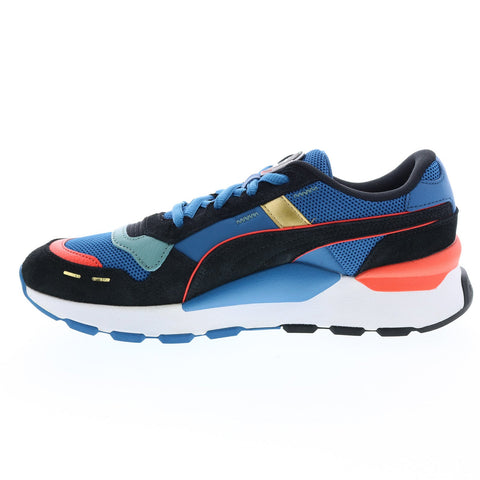 Puma RS 2.0 GO For 38581001 Mens Blue Leather Lifestyle Sneakers Shoes