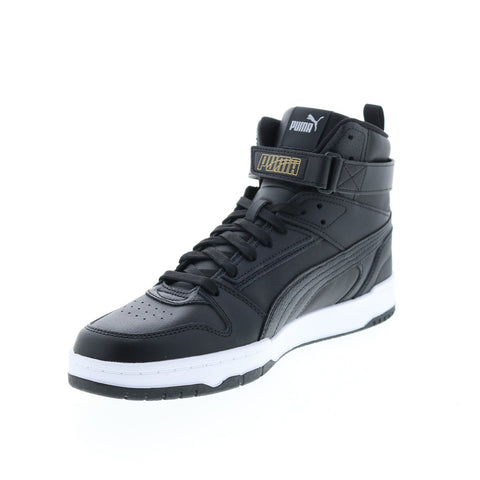 Puma RBD Game 38583903 Mens Black Leather Lace Up Lifestyle Sneakers Shoes