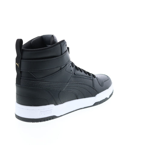 Puma RBD Game 38583903 Mens Black Leather Lace Up Lifestyle Sneakers Shoes