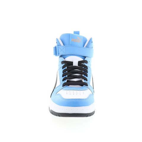 Puma RBD Game 38583918 Mens White Blue Leather Lifestyle Sneakers Shoes