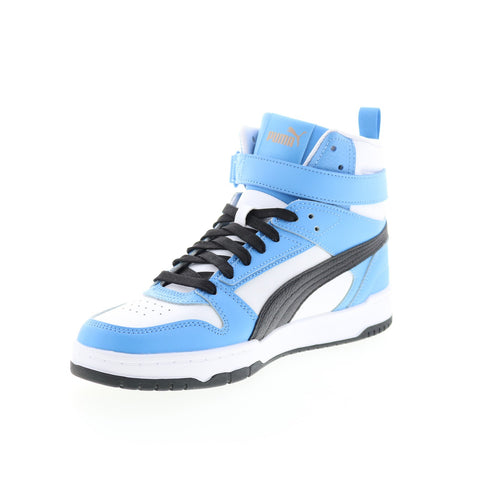 Puma RBD Game 38583918 Mens White Blue Leather Lifestyle Sneakers Shoes