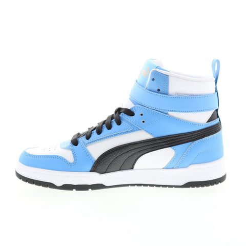 Puma RBD Game 38583918 Mens White Blue Leather Lifestyle Sneakers Shoes