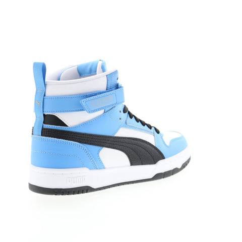 Puma RBD Game 38583918 Mens White Blue Leather Lifestyle Sneakers Shoes