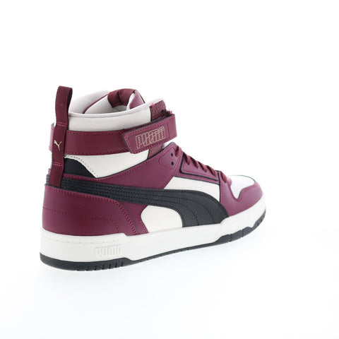 Puma RBD Game 38583920 Mens Burgundy Leather Lace Up Lifestyle Sneakers Shoes