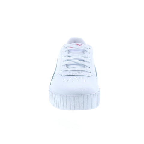 Puma Carina 2.0 38584906 Womens White Leather Lifestyle Sneakers Shoes