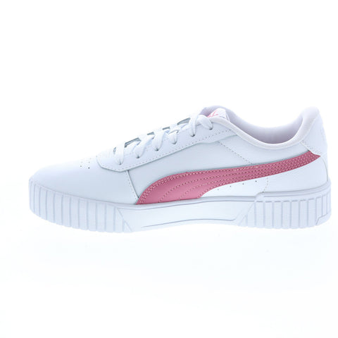 Puma Carina 2.0 38584906 Womens White Leather Lifestyle Sneakers Shoes