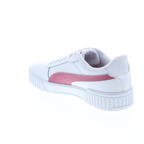 Puma Carina 2.0 38584906 Womens White Leather Lifestyle Sneakers Shoes