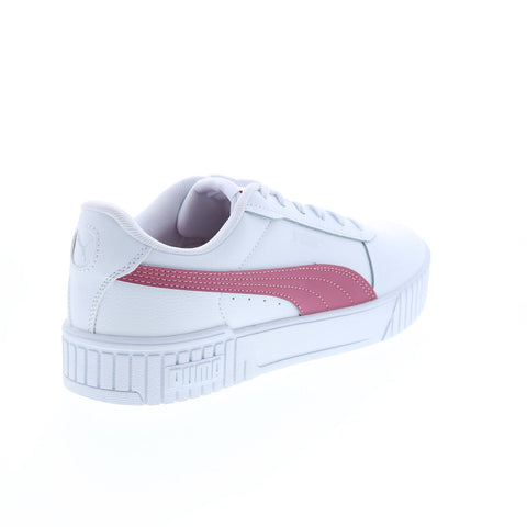 Puma Carina 2.0 38584906 Womens White Leather Lifestyle Sneakers Shoes