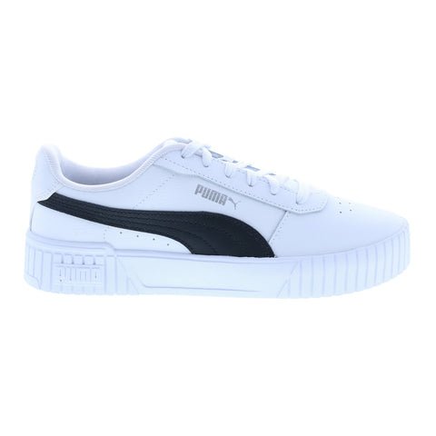 Puma Carina 2.0 38584907 Womens White Leather Lifestyle Sneakers Shoes