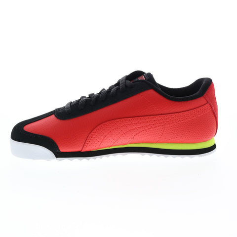 Puma Roma Alert 38630601 Mens Red Leather Lace Up Lifestyle Sneakers Shoes