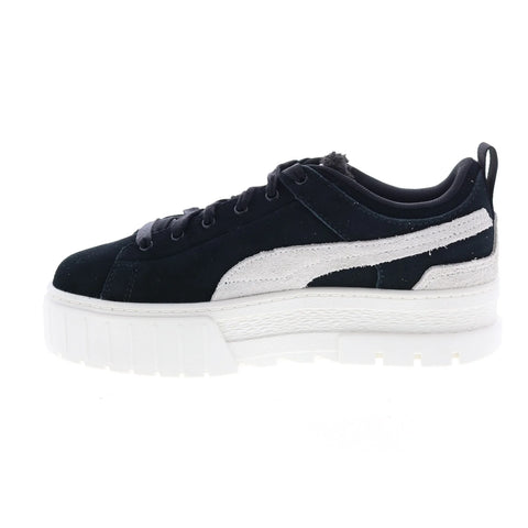 Puma Mayze Raw Teddy 38664101 Womens Black Lifestyle Sneakers Shoes
