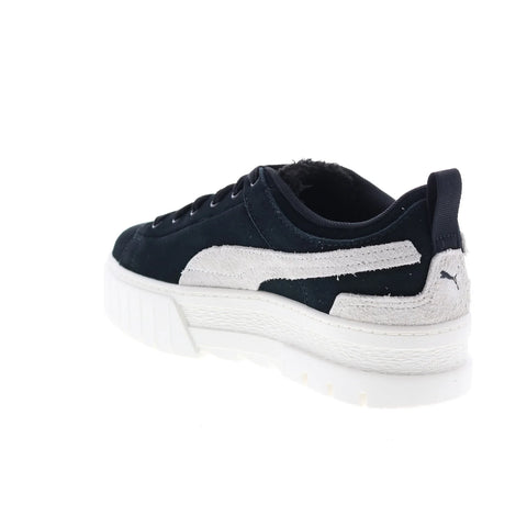 Puma Mayze Raw Teddy 38664101 Womens Black Lifestyle Sneakers Shoes