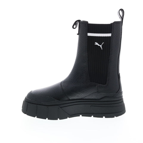 Puma Mayze Stack Chelsea Casual Womens Black Lifestyle Sneakers Shoes