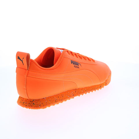 Puma Roma Retro Speckle 38686103 Mens Orange Lifestyle Sneakers Shoes
